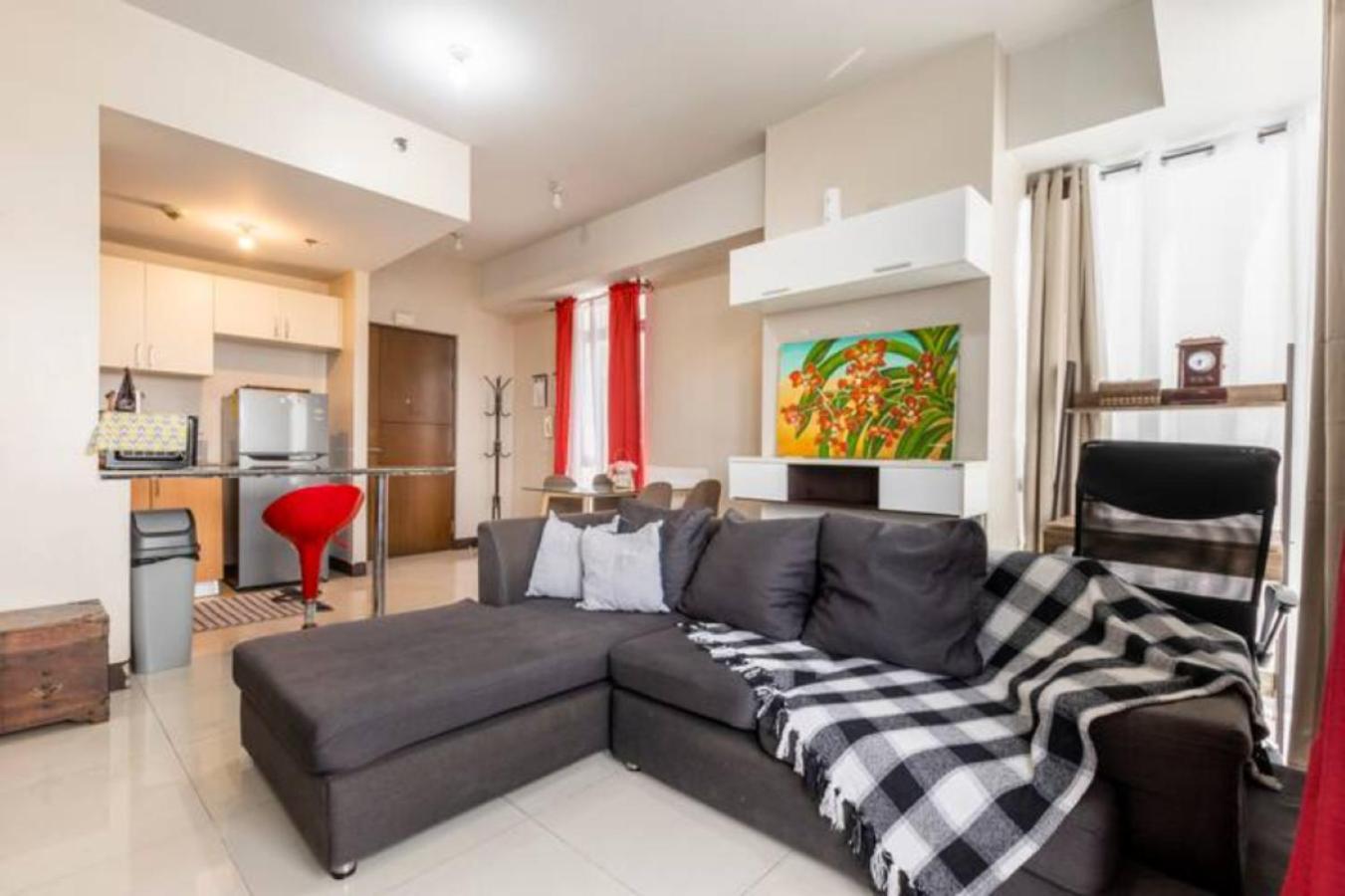 Ferienwohnung Great View With Balcony In Araneta Center Manila Exterior foto